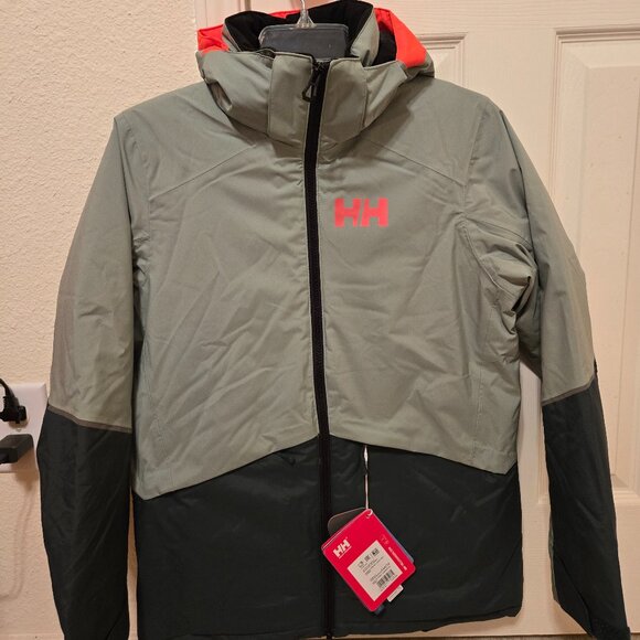 Helly Hansen Jacket Youth 14 Dark Green /Moss NEW Jr. Stellar Ski - Picture 1 of 16